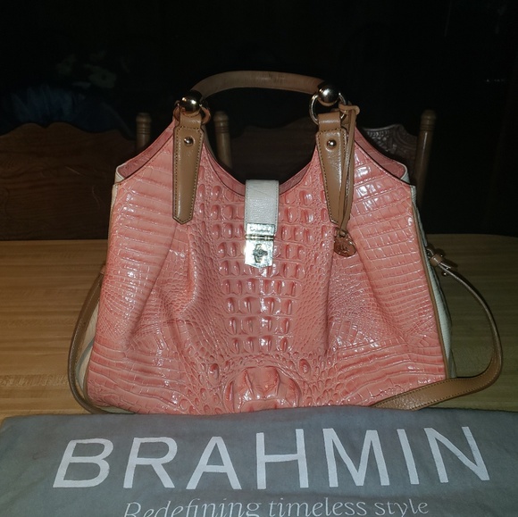 Brahmin croc embossed handbag - Picture 2 of 2